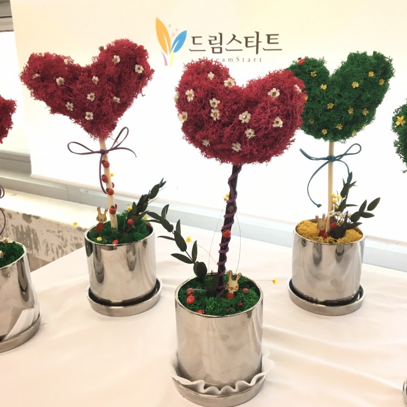 소망나무 만들기  모스이끼와 프리져브드 플라워 · 사진 1