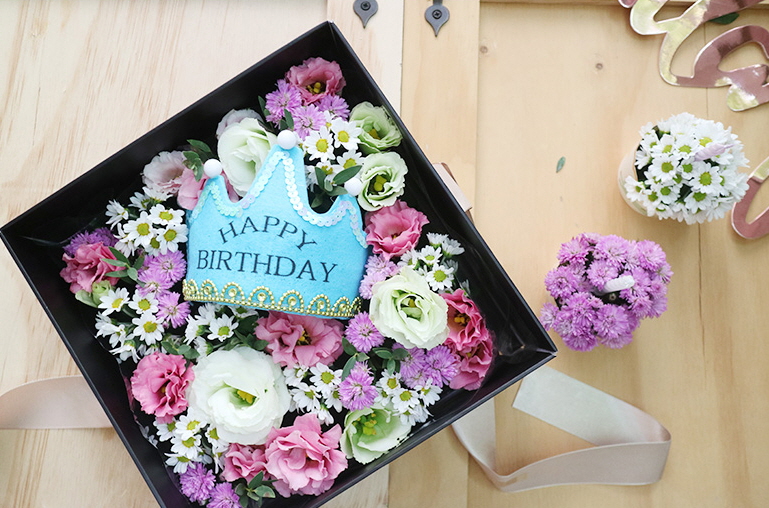고급 왕관 꽃 상자♥ · 사진 1
